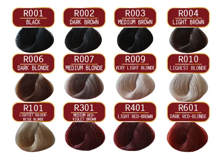 Private Label Best Natural Hair Color Medium Red Violet Brown