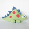 Cute handmade knitted baby dinosaur toy