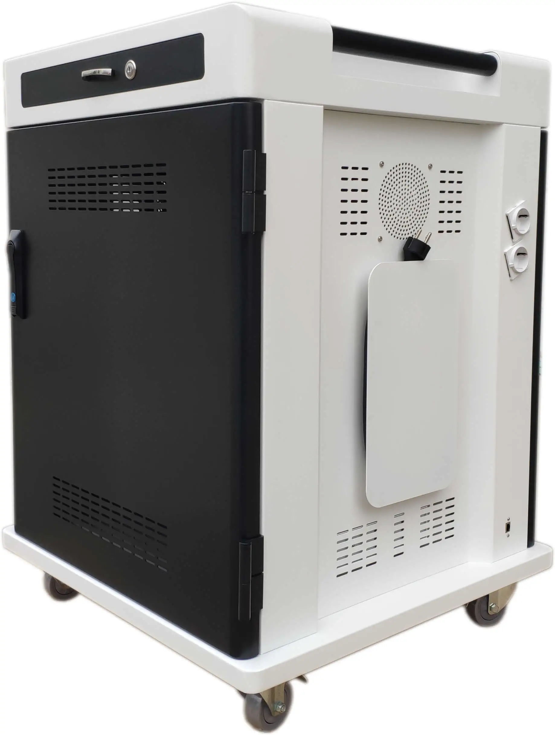 Top Quality 24 Outlets Computer Charging Carts On Wheels Tablet Charging Mobile Computer