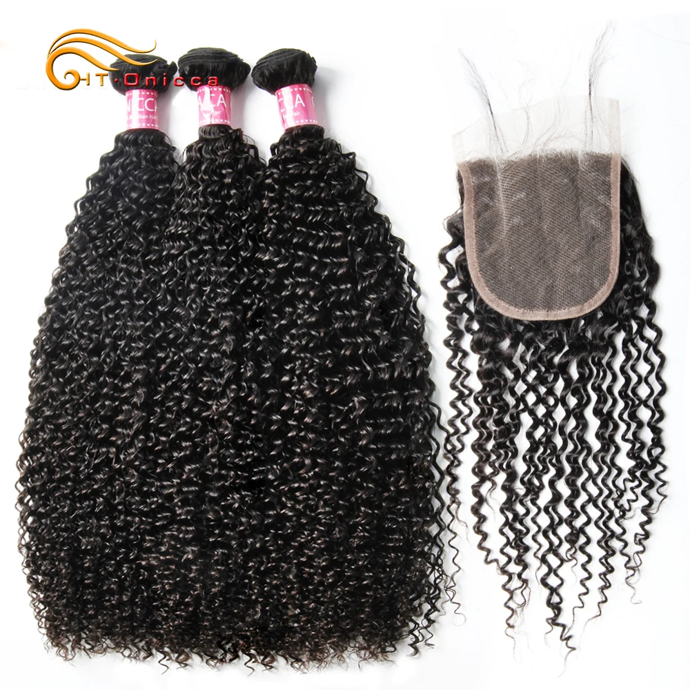 

HT Onicca Factory Wholesale Hair Weft 11A Grade Kinky Curly Peruvian 100% Virgin Mink Hair