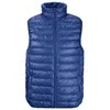 Navy Mens fashion custom duck down vest lightweight down gilet