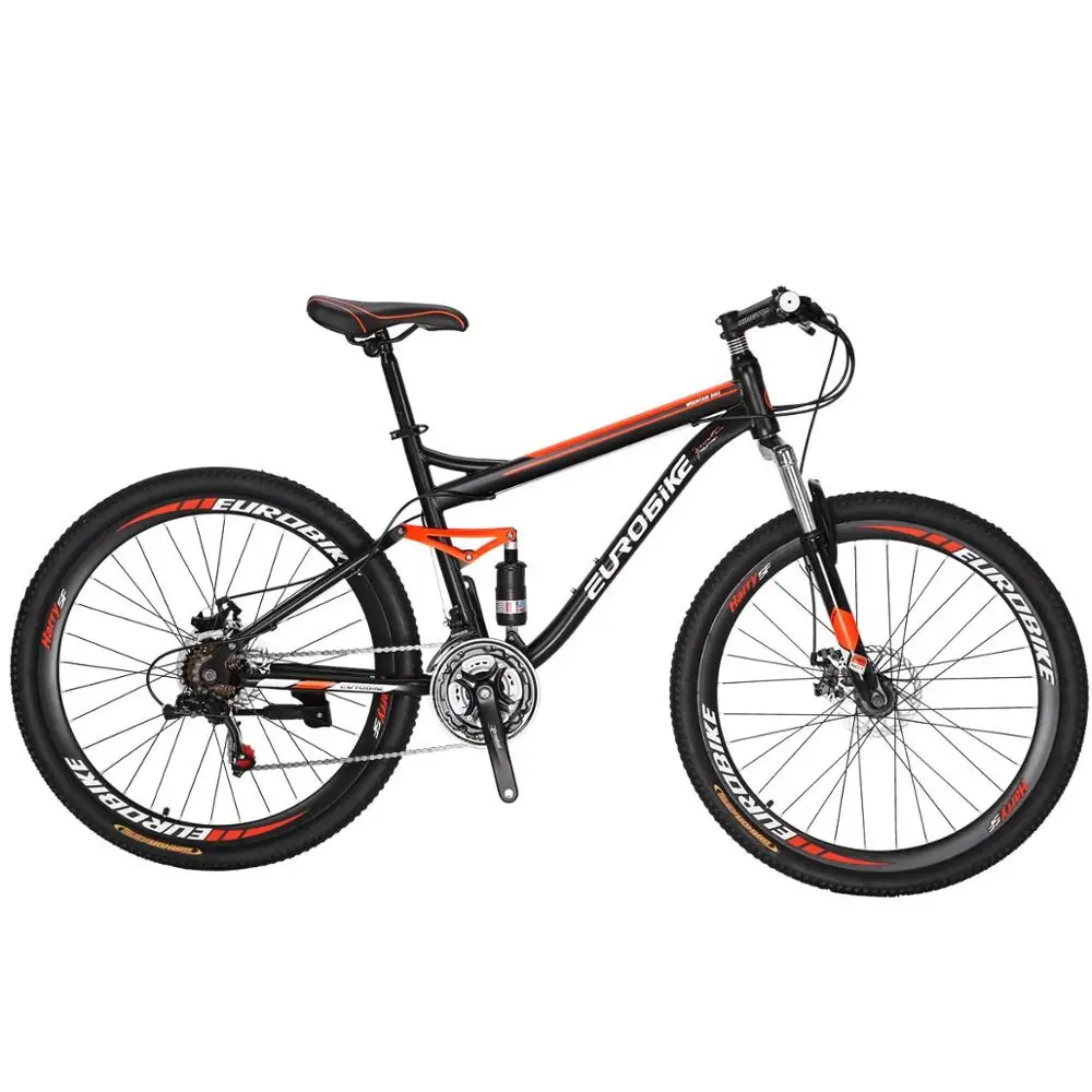 EUROBIKE S7 27.5''  STEEL  21 SPEED FULL SUSPENSION FRAME MOST VALUABLE AND FASHION WHOLESALE MTB MOUNTAIN BIKE