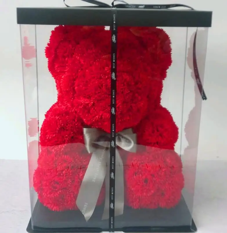 carnation teddy bear