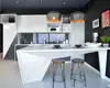 commercial modern ready make kitchen cabinet /kitchen factory