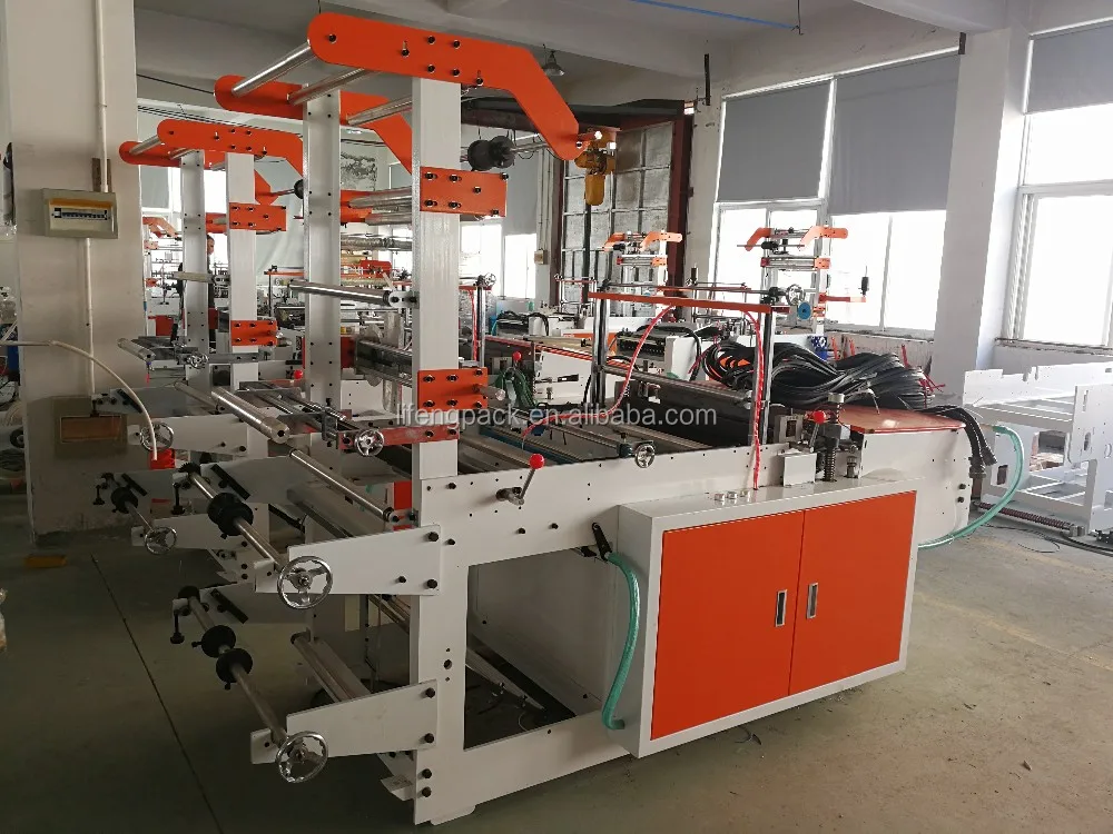 lifeng zb1400/1600 plastic side sealing pp bag folding machine