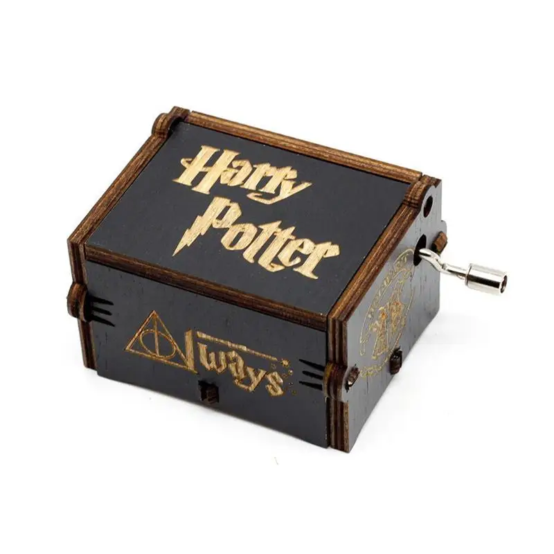 Hand Crank Musical Box for Home Decoration,Crafts,Gift Game of Thrones// Harry Potter//Beauty and the Beast Music Box Hand Engraved Wooden Music Box Pawaca Wooden Music Box