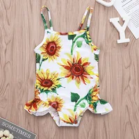 

Baby Girl Swimwear One Piece Sunflower Pattern NB-24M Girls Swimsuit Kid Children Swimming Suit