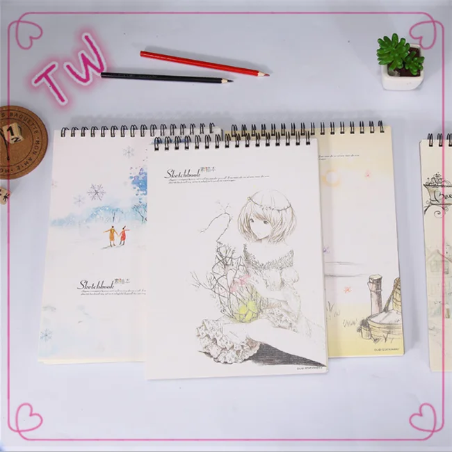 2018 New Arrival Japanese Style Sketchbook For Drawing Blank Sketch