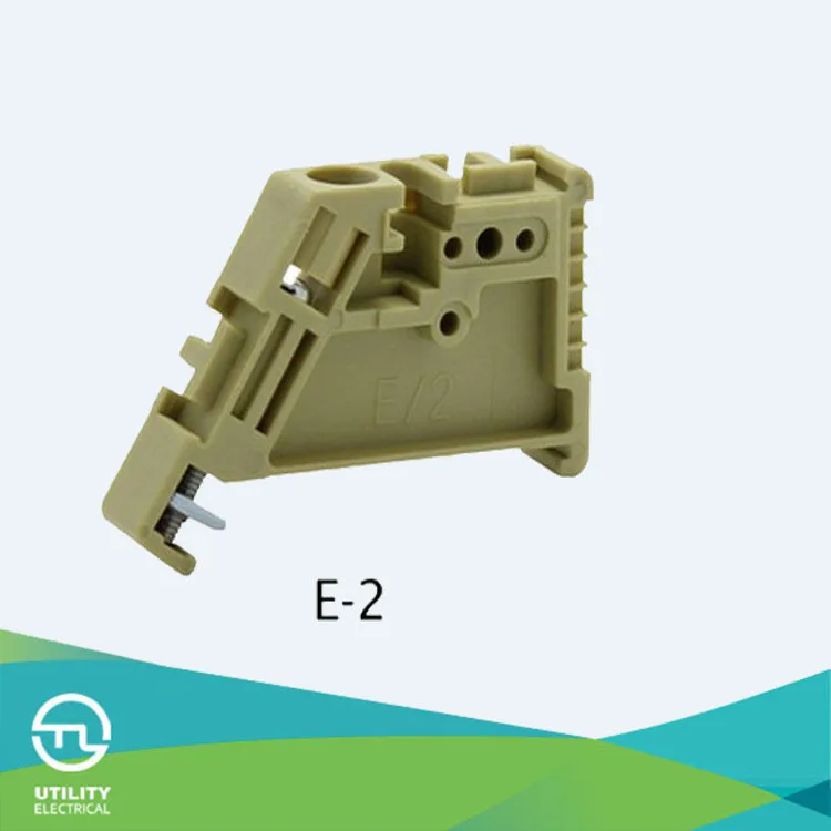 Terminal Block Accessory E/2 Dinrail Utl Jut2 Series End Stop Ew35 Light Brown Buy Termial