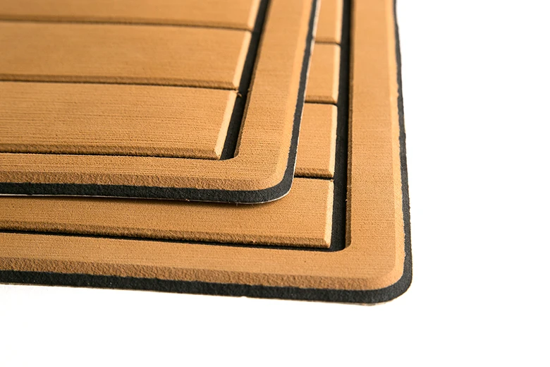 Synthetic Teak Decking custom non-skid rubber vinyl eva flooring sheet for boat 