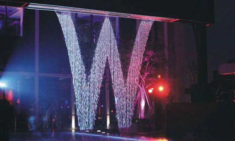 Indoor Or Outdoor Attractive Graphical Digital Water Curtain