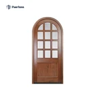 Foreign Modern Kitchen Sold Cherry Solid Wood Interior Door With Jalousie Design For Bathroom And Stall