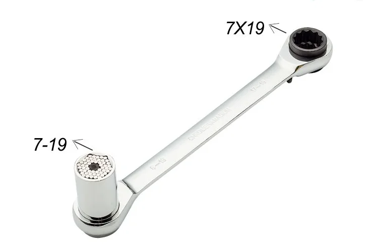 17x19 Multifunction Universal Socket Grip Chrome Vanadium Quick