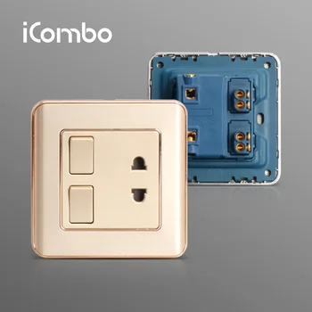 New Design Pc 2 Gang Electric Rocker Switch With 1 Gang 2 Pin Socket View Rocker Switch Icombo Product Details From Yueqing Combo Electric Co Ltd On Alibaba Com