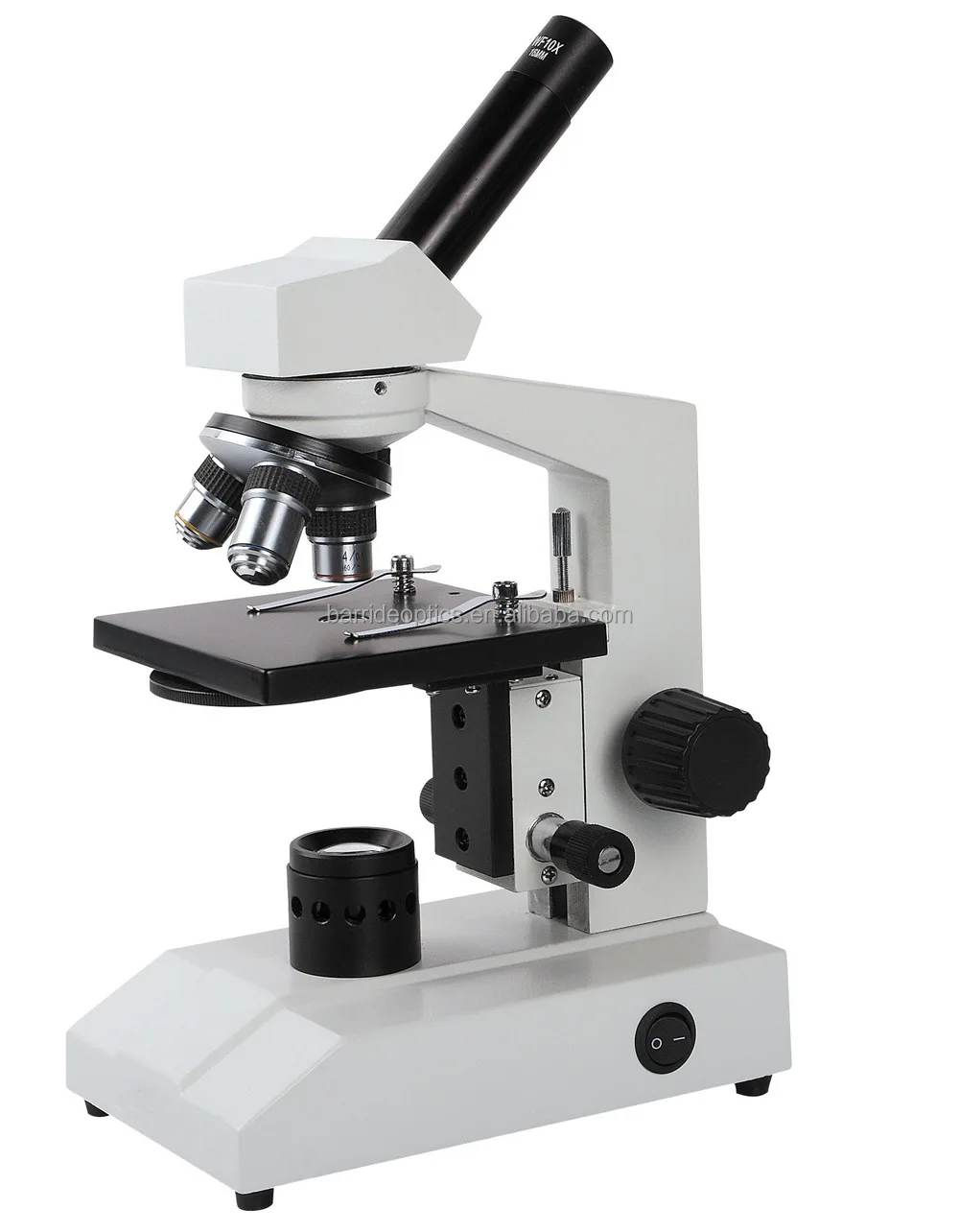 (bm-61)simple Monocular Biological Microscope 4x 10x 40xs For Student ...