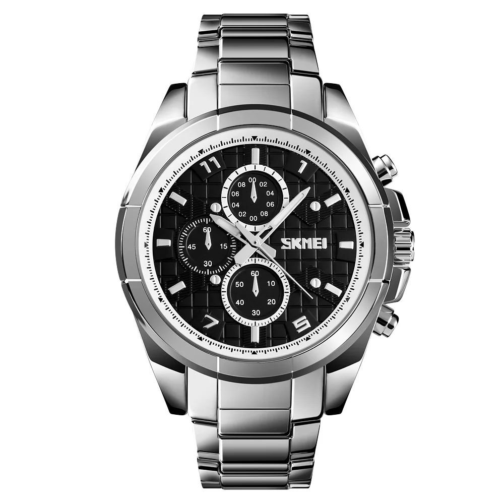 

skmei 1378 men steel watch mens watches dropship hand watches men, Golden
