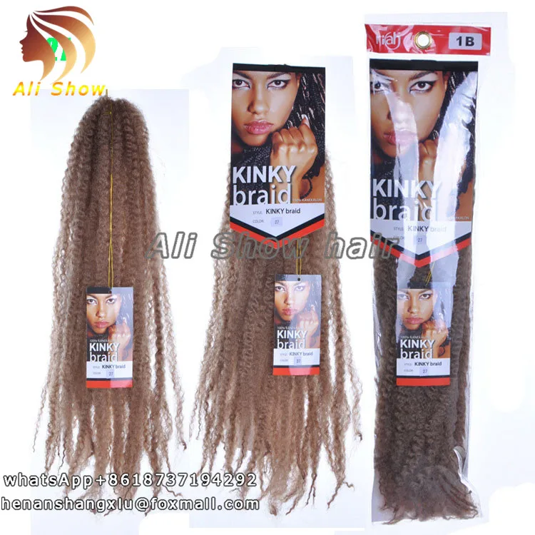 Ali Show Fashion Style 18inch Afro Kinky Twist Crochet Braids Bulk