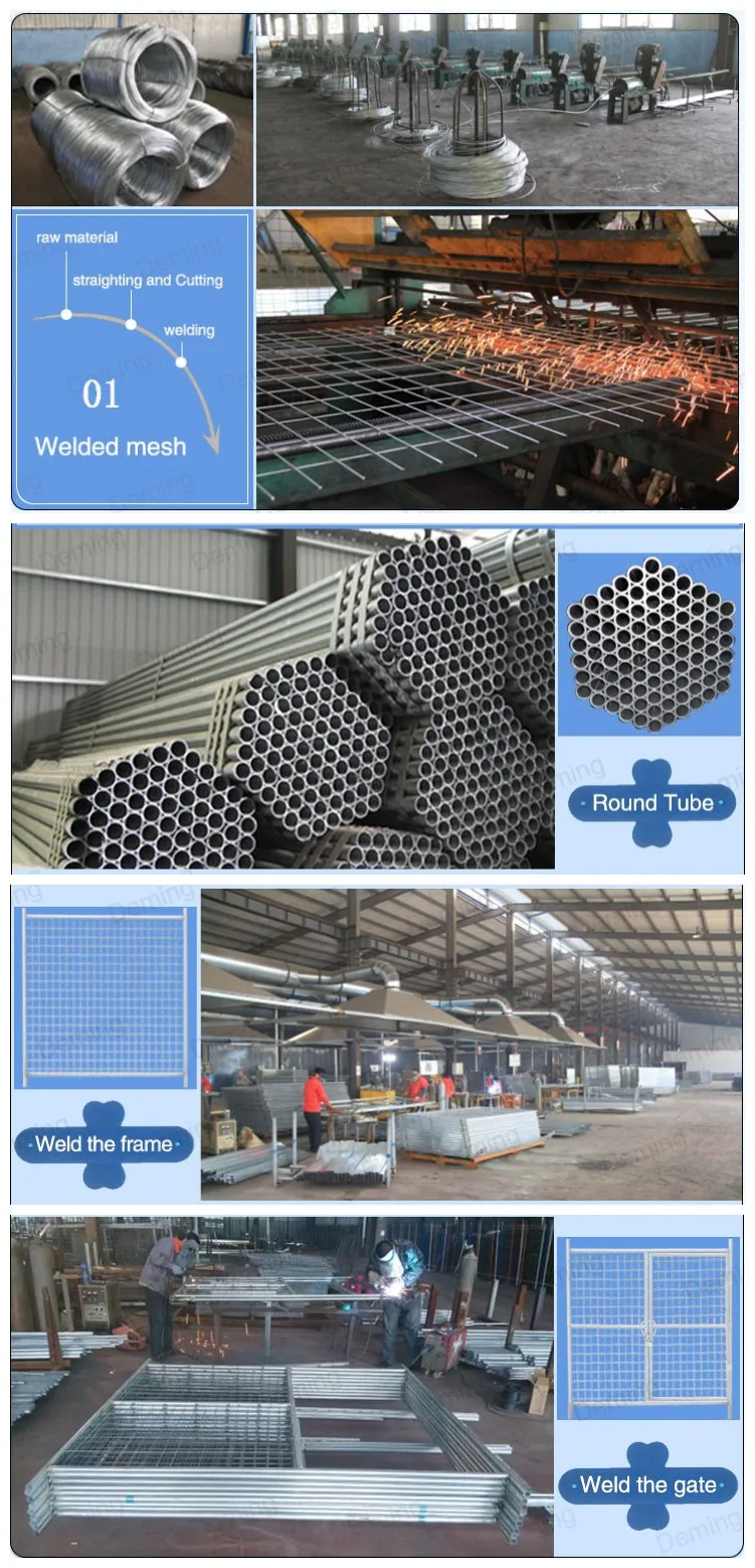Australia Standard Event Removable Galvanized Temporary Construction Site Fence