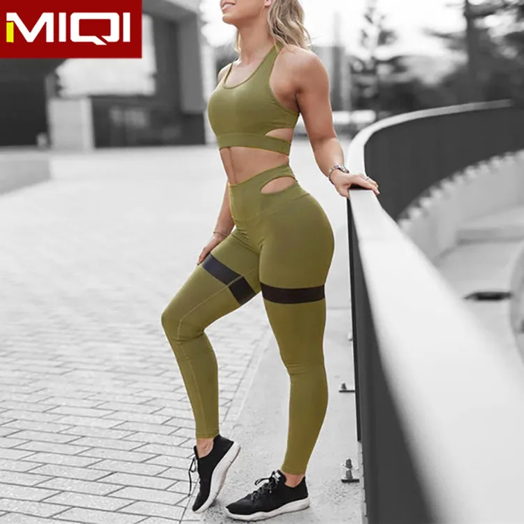 

MIQI Wholesale Custom Women Fitness Sportswear Breathable Yoga Leggings High Waist, More than 39 colors