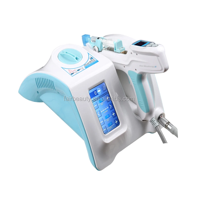 

Professional Vital Injector Water Mesotherapy Gun Injection Mesogun 5 /9 Pins Micro Needles, White +blue