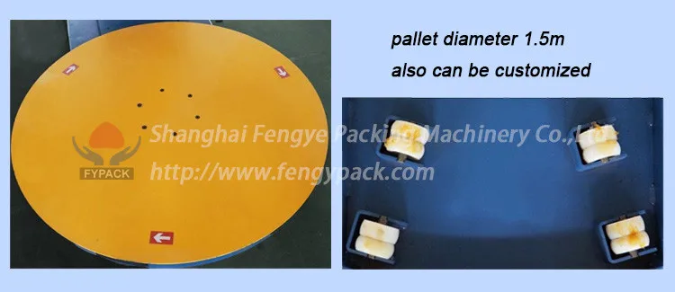 carton box top pressure pallet stretch film wrapping machine