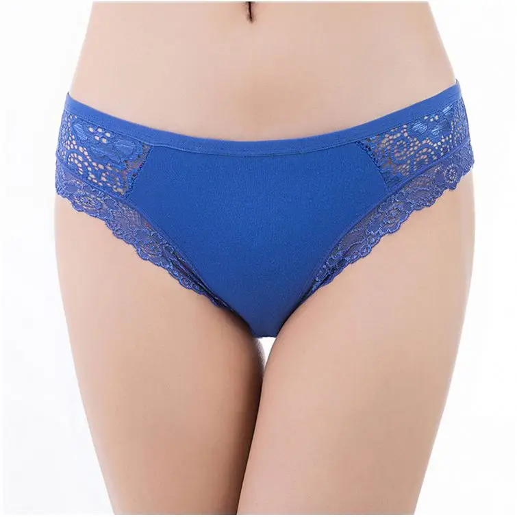 

Newest selling embroidery hollow soft cotton crotch women sexy cotton briefs, Mixed