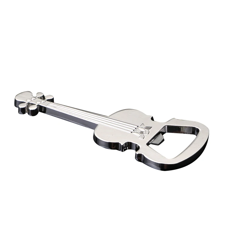 

Wholesale creative guitar shaped metal beer bottle opener