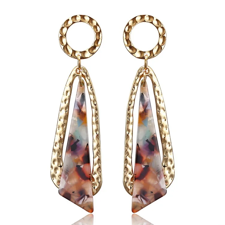 

acetate earrings geometric circle earrings, Same as picture a.same as picture b