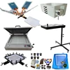 Full sets direct hand manual silk screen printer 4 color 2 station DIY clothes T-shirt clothes flat surface