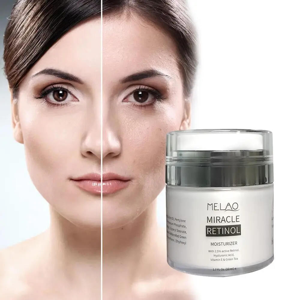 

MELAO 2.5% Retinol Face Moisturizer Cream Anti Aging Active Hyaluronic Acid & Vitamin E 50g