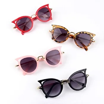 

Hot Baby Girl Boy Trendy Sunglasses Wholesale Kids Cute cat eyes Sun glasses