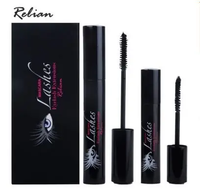 

RELIAN 3D Fiber Lashes Mascara Waterproof Double Mascara Black Fiber Two Pieces