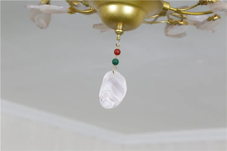 Modern Large Parts Living Room Hanging Metal Iron gold color Wedding chandelier lighting