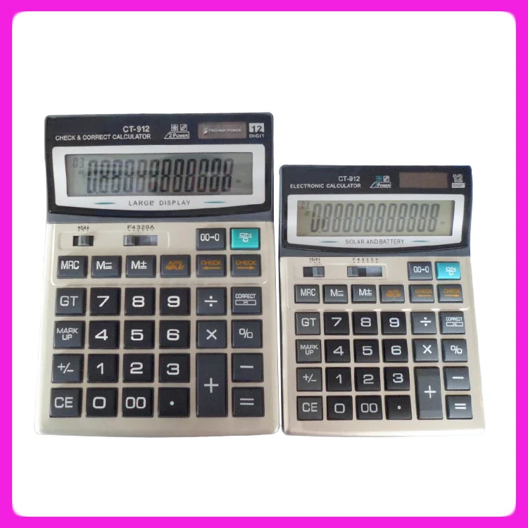 Desktop Two Way Power Calculator Electronic 12 Digit Calculator Buy