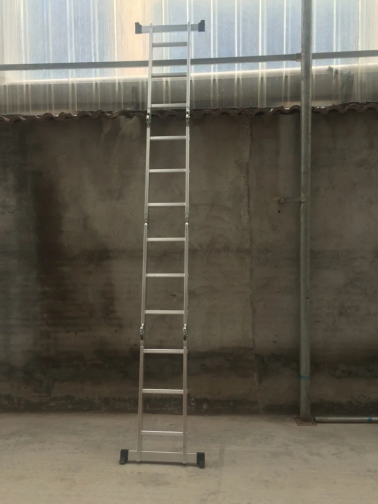 
15ft extension agility super hinge aluminium lightweight folding step ladder 