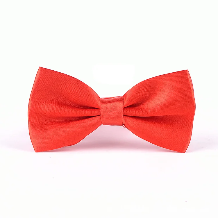 
China factory bow tie wholesale custom design pure color wholesale bow tie for men 