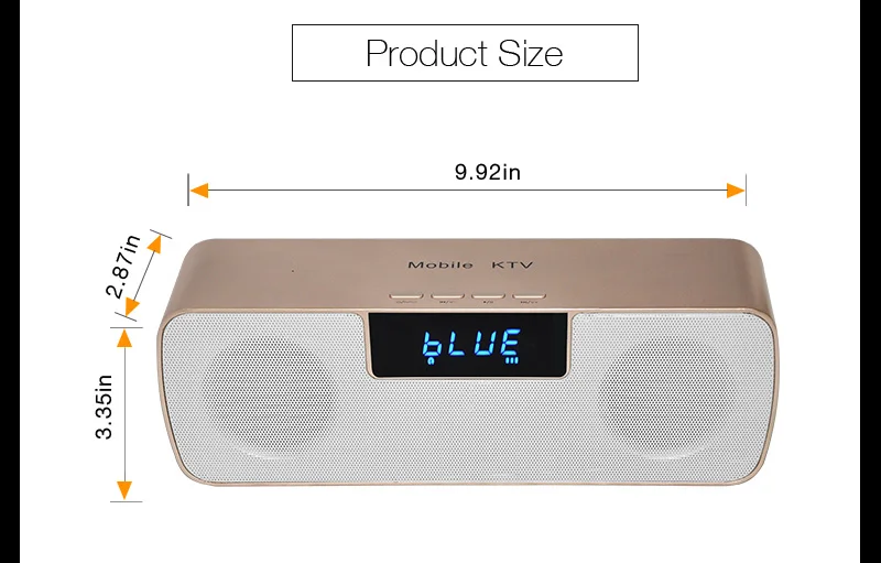 Wireless Mini Karaoke Blue tooth Handheld Mic Portable Speaker Best Mobile Microphone