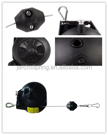 Spring Retractable Hose reel Tool Balancer 6 feet Holds 1.5-3.0 lbs Cable Included reels