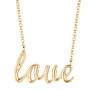 Wedding 18k yellow gold plated silver expression fine necklace jewelry