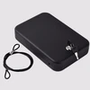 Portable Metal Handgun Safe Box with Key Lock Box Case for Home and Travel Electronics/Handgun