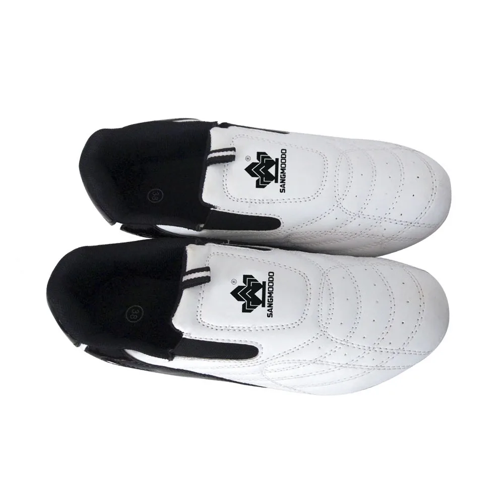 

Comfortable Durable pu soft rubber martial arts cheap taekwondo shoes, White