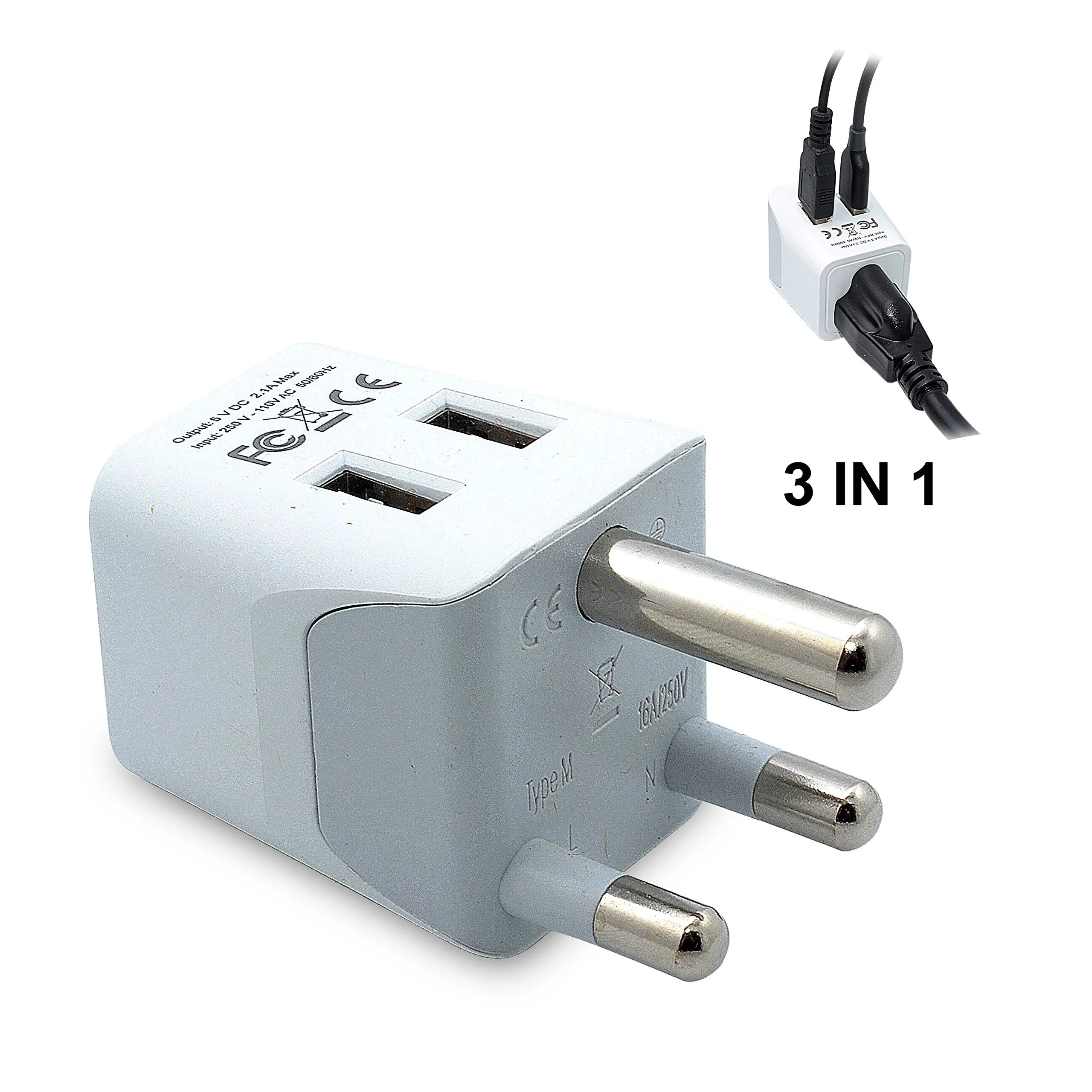 Переходник юар. Travel Adapter.