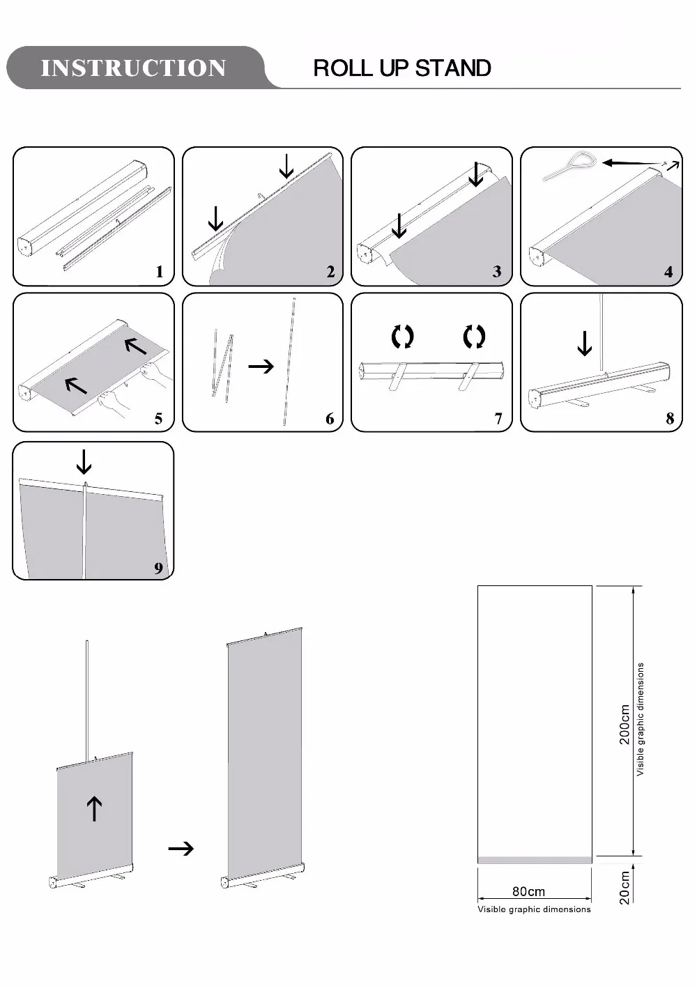 Retractable Aluminum Banner Stand Economic Roll Up Display Buy