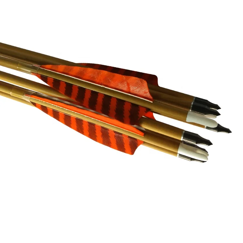 Archery Carbon Fiber Arrow Wood Grain Colour Shaft 30" Arrows Carbon
