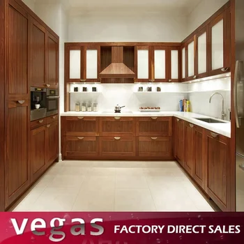 Free Standing Modern Shaker Doors Kitchen Cabinets Solid Wood