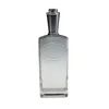 Brandy and tequila packaging 750ml transparent glass bottle for liquor
