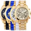 2018 OEM Gold Geneva Watches Women Cheap price wrist watch bracelet stainless steel women watch