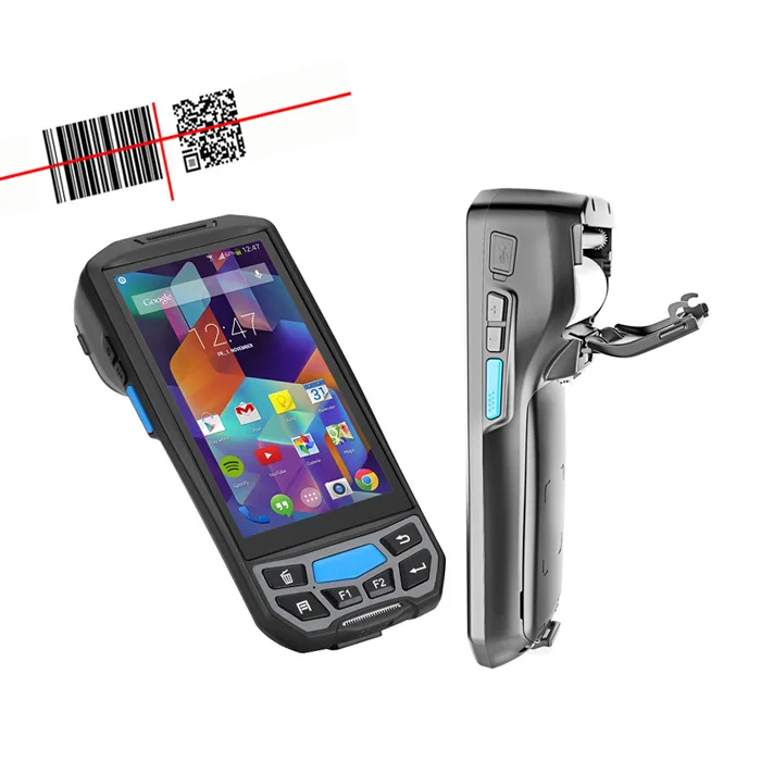 

Lecom wireless Android bluetooth mobile Handheld barcode scanner with printer android pda 2D bars code reader for courier