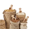 Natural Fabric Jute Jewelry Pouch Jute Bag Wholesale Drawstring Pouch Bag For Coffee Bean
