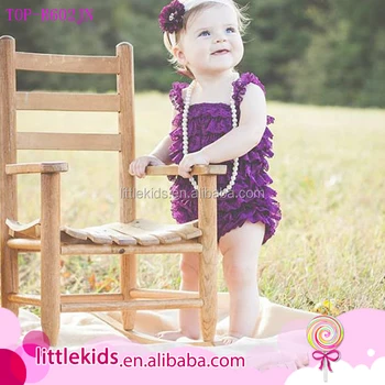 幼児ベビー幼児キッズ女の子ラベンダーsmockedぺレースフリル